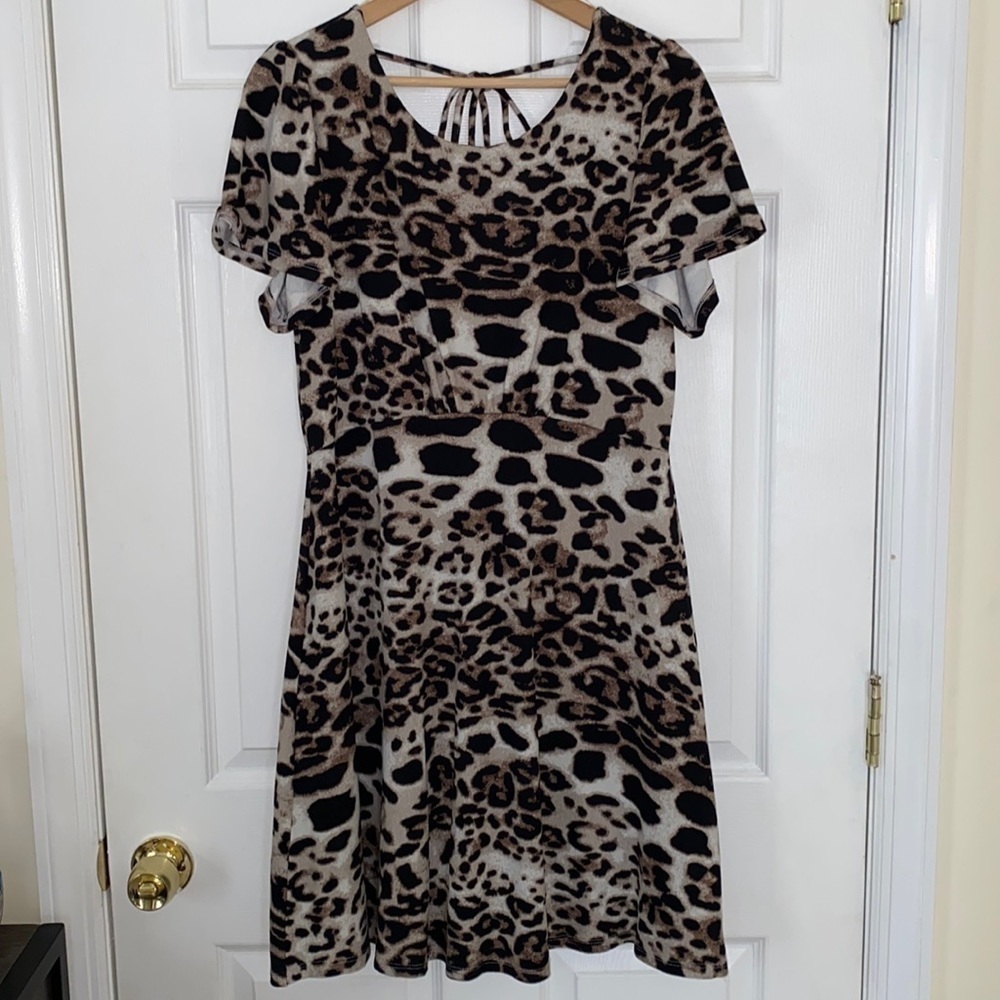 Gilli Animal Print Midi Dress
